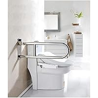 Foldable Grab Bar for Bathroom, 304 Stainless Steel Handrail for Bathtubs and Showers, Safety Armrest Wall Mounted Handicap Rails, Toilet Handrail for The Elderly