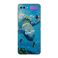 Head Case Designs Officially Licensed Dave Loblaw Turtle Divers Sea Matte Vinyl Sticker Skin Decal Cover Compatible with Samsung Galaxy Z Flip / 5G