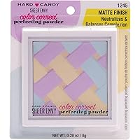 Hard Candy Sheer Envy Color Correct Perfecting Powder - 1245 Matte Finish, 0.28 oz