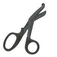 SURGICAL ONLINE Trauma, EMT, Firefighter Shears Cutter â€“ Black Durable Coated Stainless Steel Bandage Scissors (100)