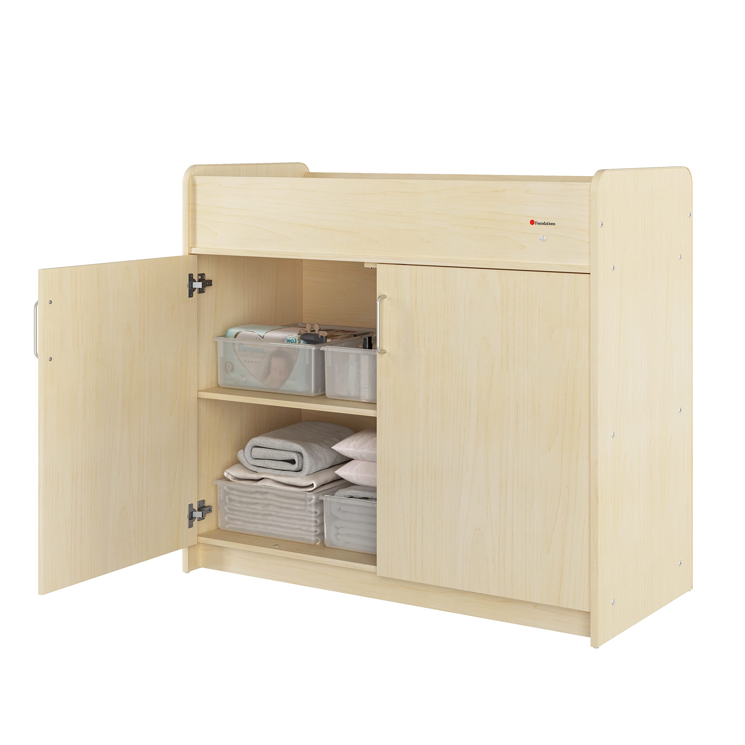 Foundations SafetyCraft Daycare Changing Table, Natural