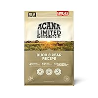 ACANA Singles Limited Ingredient Dry Dog Food, Duck & Pear Recipe, Single Protein Source Dog Food Kibble, 4.5lb