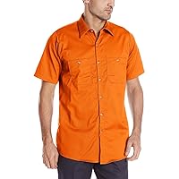 Red Kap Men's Short Sleeve Wrinkle-Resistant Cotton Work Shirt