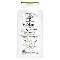 Shower Gel, Almond Blossom, 16.9 oz - Natural Ingredients - Neutral pH - Sulfate-Free - Paraben-Free - Soap-Free - Dye-Free - Transparent Shower Gel - for All Skin Types