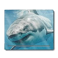 MightySkins Glossy Glitter Skin Compatible with Alienware X16 R1 (2023) Full Wrap Kit - Great White Shark | Protective, Durable High-Gloss Glitter Finish | Easy to Apply | Made in The USA