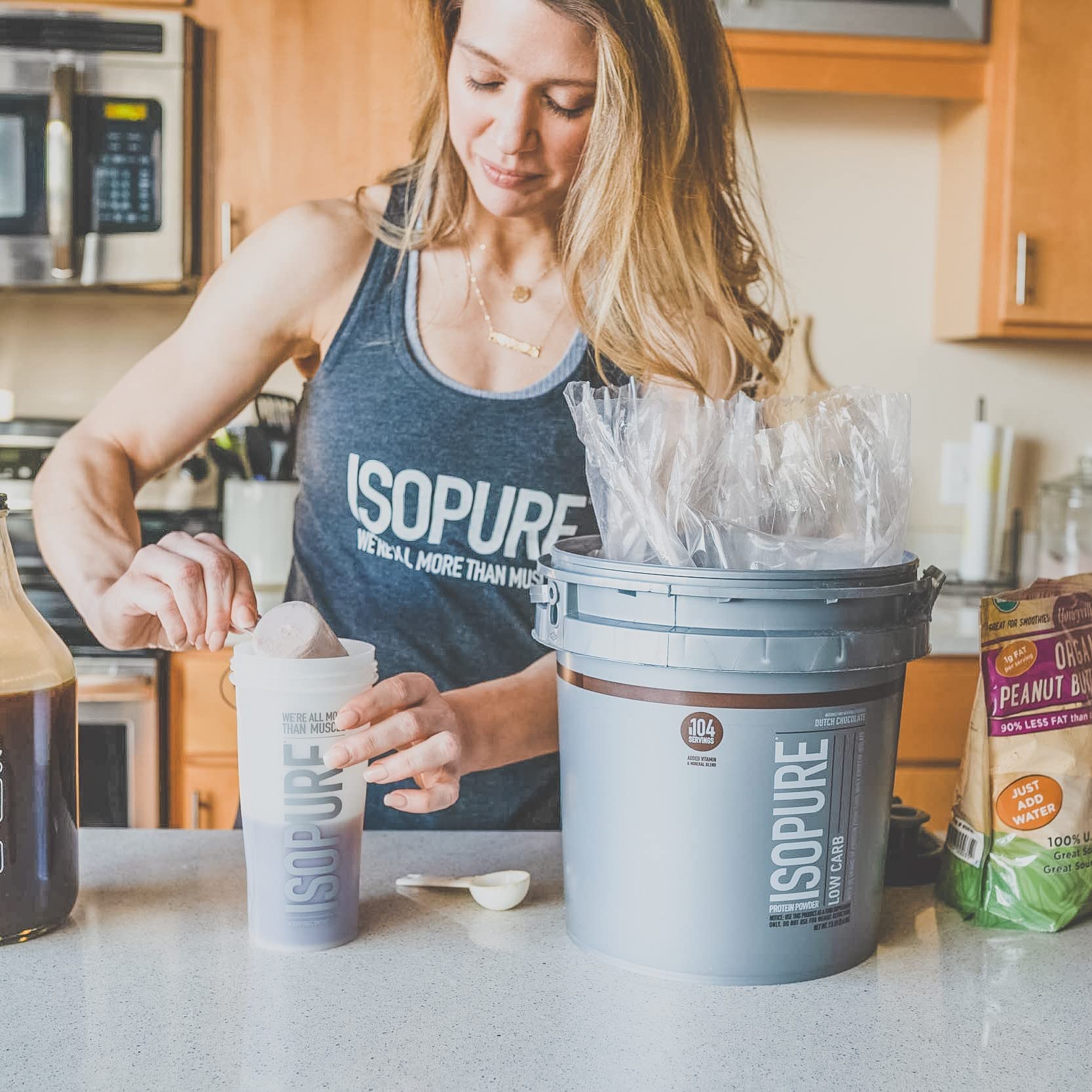 Isopure Protein Powder Low Carb With Creatine Powder 500g Unflavored, Keto Friendly Protein Powder, 100% Whey Protein Isolate, Protein Flavor: Dutch Chocolate, 7.5 Pounds