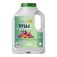 True Organic All Purpose Plant Food Granular Fertilizer 4.5 lb Jug - CDFA, OMRI Listed for Organic Gardening NPK 5-4-5
