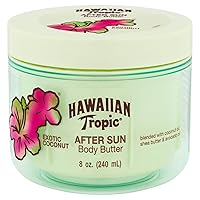 Hawaiian Tropic Tanning Oil Spray SPF 25 with Coconut Oil and After Sun Body Butter with Coconut Oil, Both 8oz