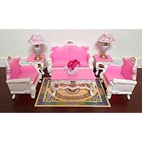 My Fancy Life Dollhouse Furniture - Deluxe Living Room Playset