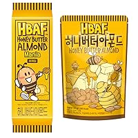 [Official Gilim HBAF] Korean Seasoned Honey Butter Almonds Nut Protein Snack Honey Almond Pack | (Honey Butter,1 Pack x 190gram + Honey Butter 30 Pack x 10gram)