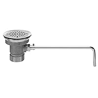 Fisher 22209 DrainKing Waste Valve, with Flat Strainer, 12 GPM Drain Rate