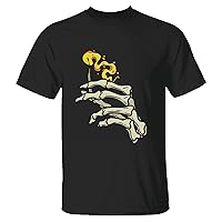 Skeleton Hand Match Gift for Fire Lovers Gift for Men and Women Men Women Navy Black Multicolor T Shirt