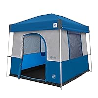 E-Z UP Camping Cube Sport, Converts 10' Angled Leg Canopy into Camping Tent, Royal Blue (Canopy/SHELTER NOT Included)