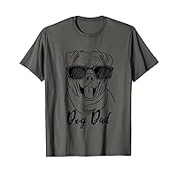 Mens Cool Rottweiler Dog Sketch Funny Dog Dad for Fathers Day T-Shirt