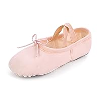 Canvas Ballet Slippers Ballet Shoes for Girls and Boys (Toddler/Little Kid/Big Kid),Split Sole Yoga Practice Dance Shoes