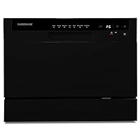 Farberware Portable Countertop Dishwasher - 7-Program System for Home, RV, and Apartment - Wash Dishes, Glass, and Baby Products - Hookup Required, 19.7
