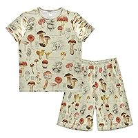 Boy's Summer Shorts Sets Cute Capybaras Hawaiian Shirt Sets Lemon Kids Short Shirt & Pants 2 Pcs XS
