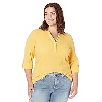 Tommy Hilfiger Women's Long Sleeve Y-Neckline Shirt