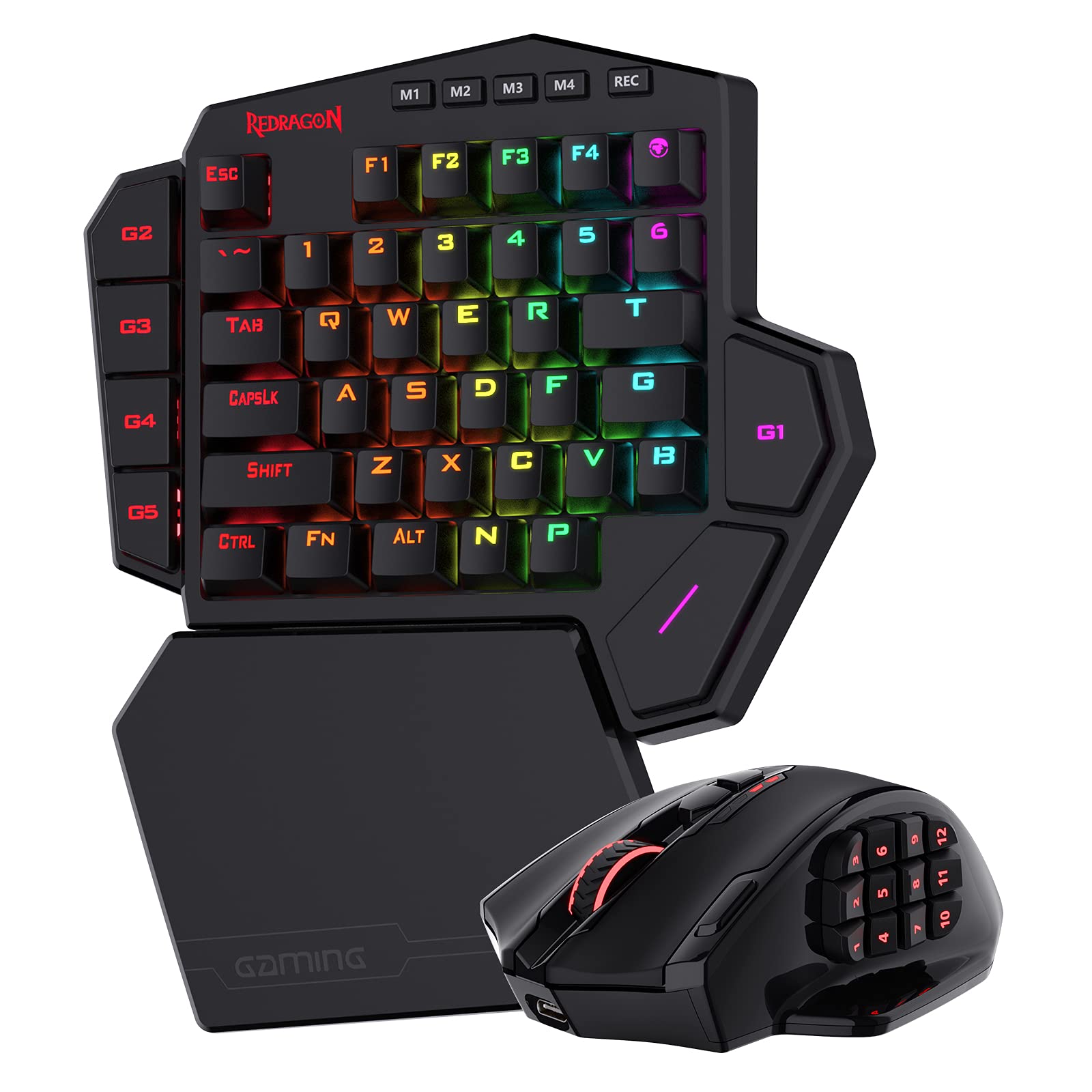 Redragon K585 Wireless Half Keyboard M913 Wireless Mouse Bundle