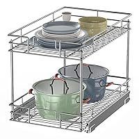 LOVMOR Cabinet Organizer, 2-Tier Pull Out Cabinet Organizers 17