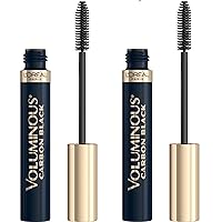 Makeup Voluminous Original Washable Bold Eye Volume Building Mascara, Builds Lashes up to 2X Natural Thickness, Smudge Free, Clump Free, Carbon Black, 2 count