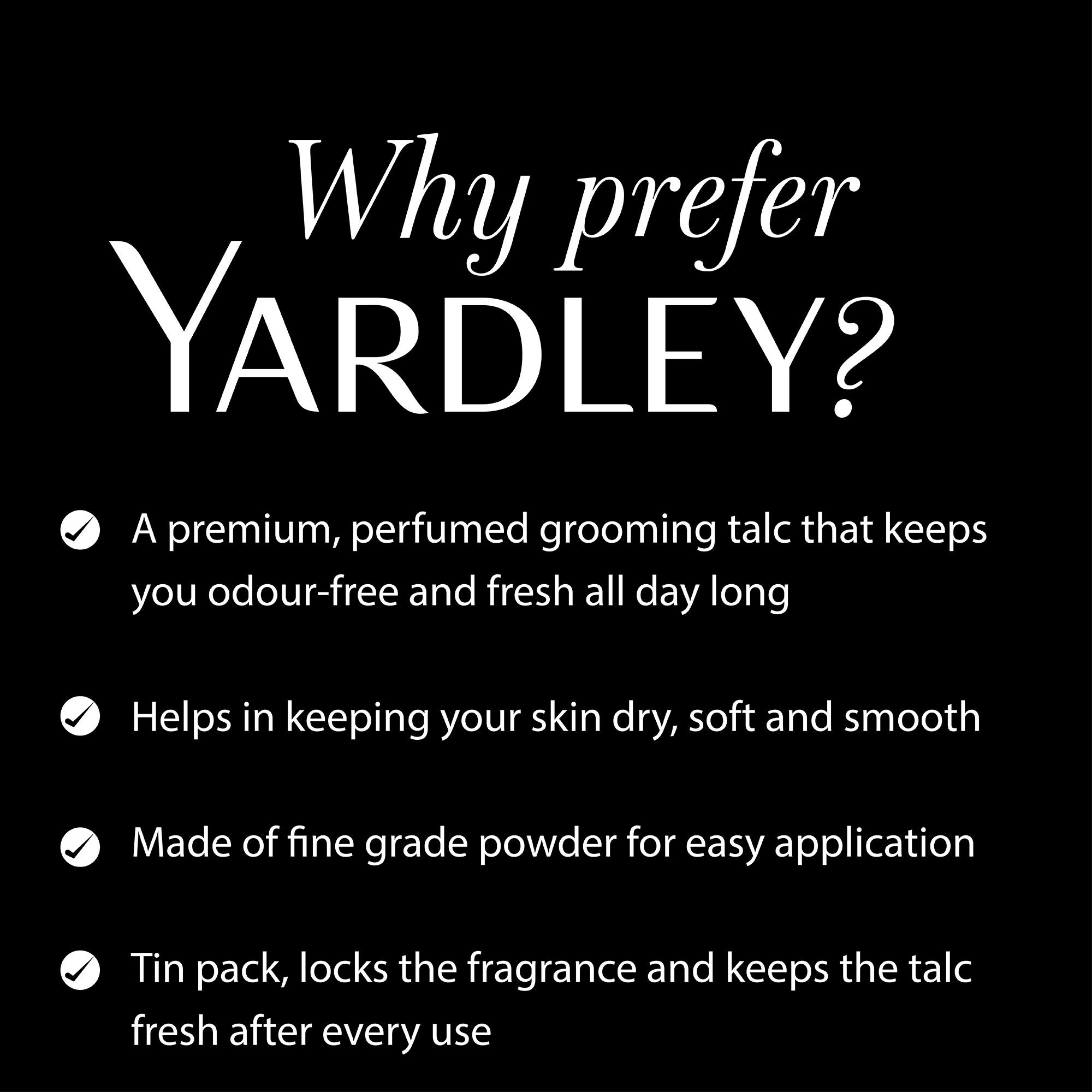 Yardley Elegance Perfumed Talcum Powder 100gm by Yardley