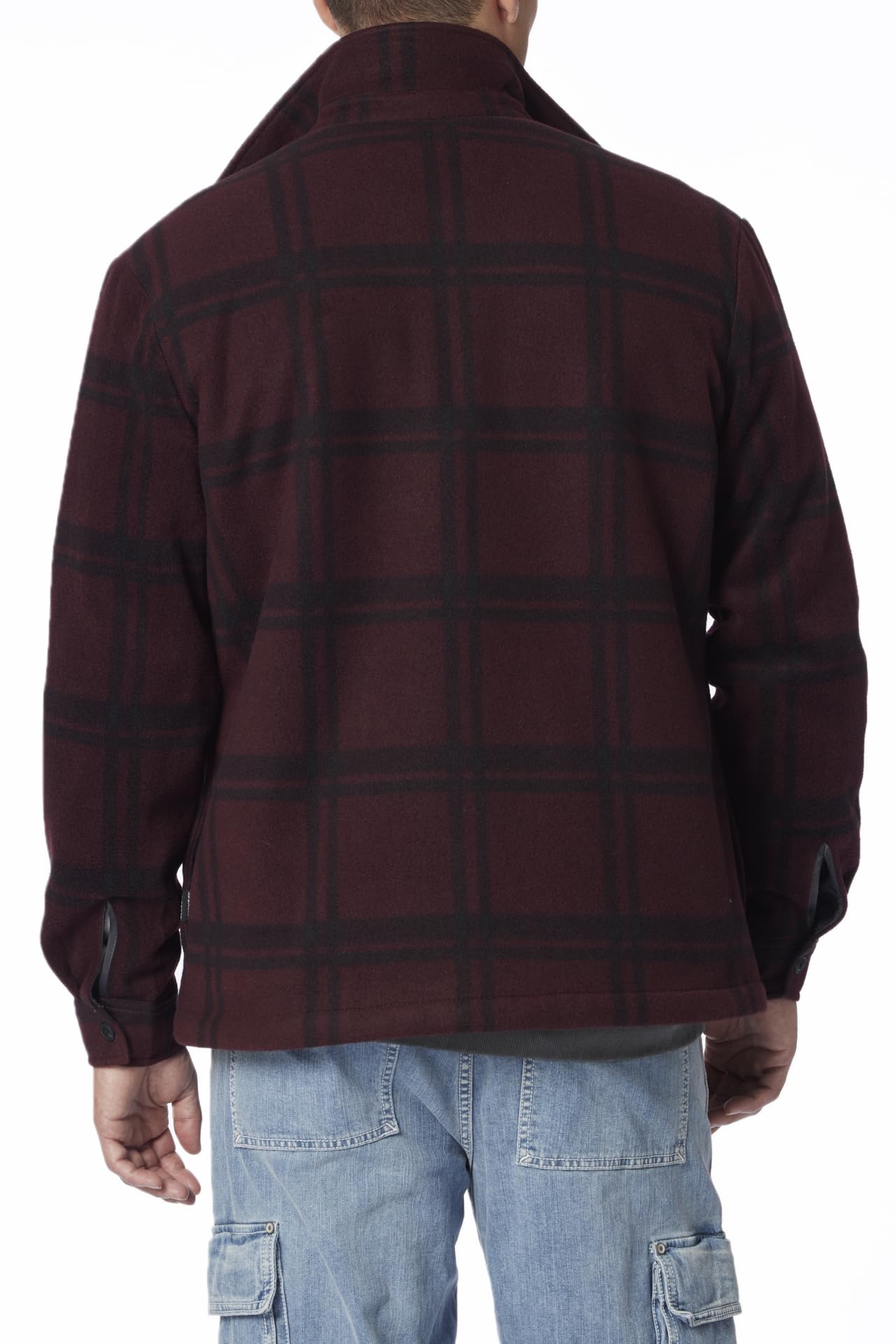 UNIONBAY Men's Woodsman Microfleece Lined Flannel Shirt Jacket