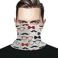 Retro Moustache Funny Face Cover Scarf Neck Mask Skiing Fishing Hiking Cycling UV Protector for Men Women