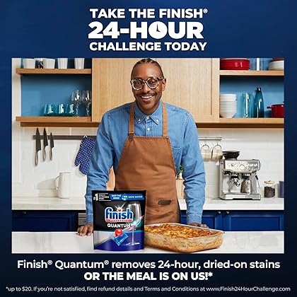 Finish - Quantum - 82ct - Dishwasher Detergent - Powerball - Ultimate Clean & Shine - Dishwashing Tablets - Dish Tabs (Packaging May Vary)