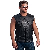 Motorcycle Leather Club Vest