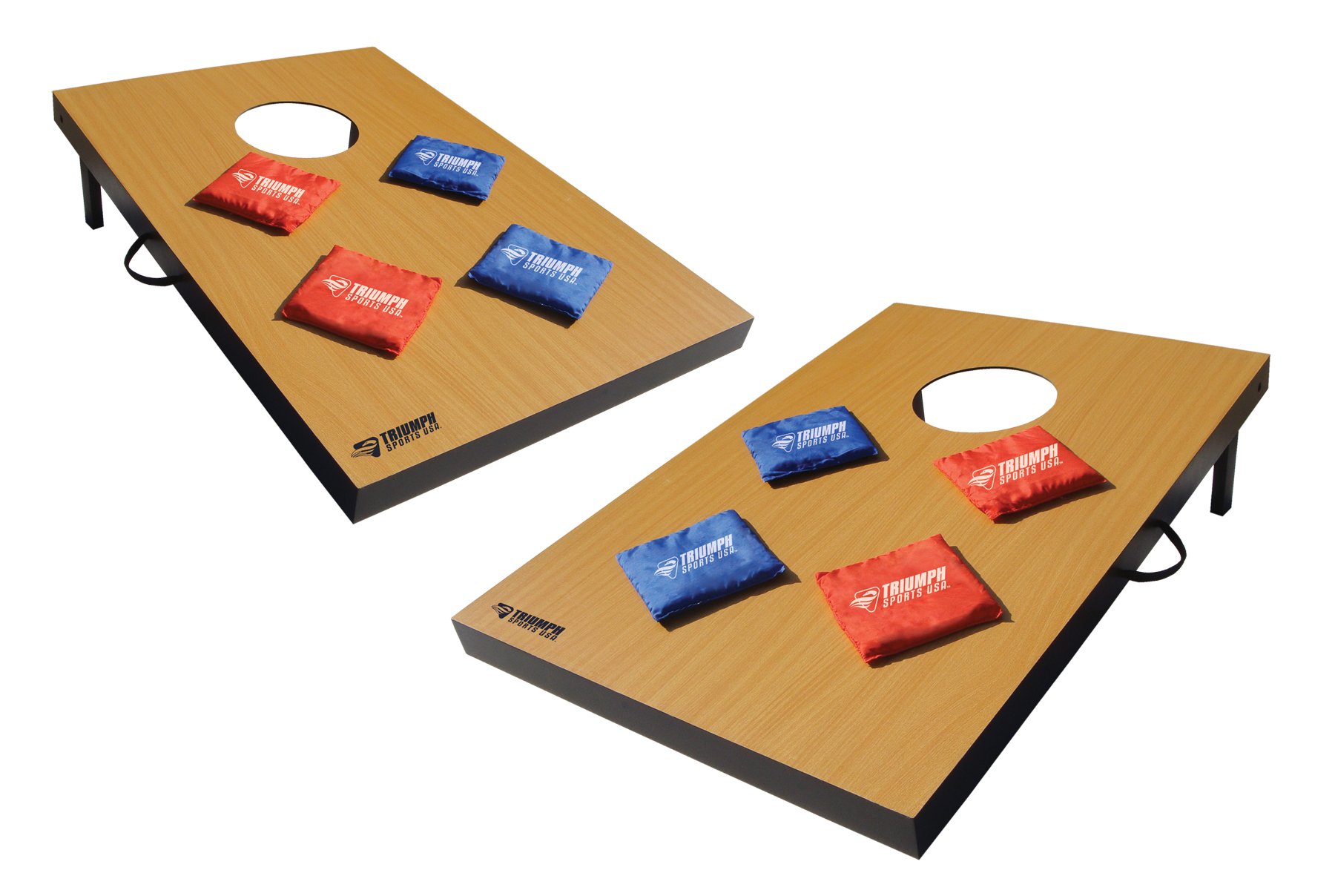 Triumph Premium 2x3 Cornhole Set - Includes 2 Portable, Scratch Resistant Bag Toss Boards and 8 Cornhole Bags