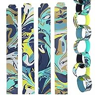 Talking Tables Blue Paper Chain Party Decorations - 100 Pack | Marble Print for Christmas, New Year's, Birthday, Kids Arts and Crafts Activities