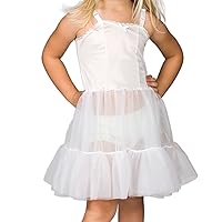 I.C. Collections Little Girls White Bouffant Sweetheart Slip Petticoat, 2T - 6X