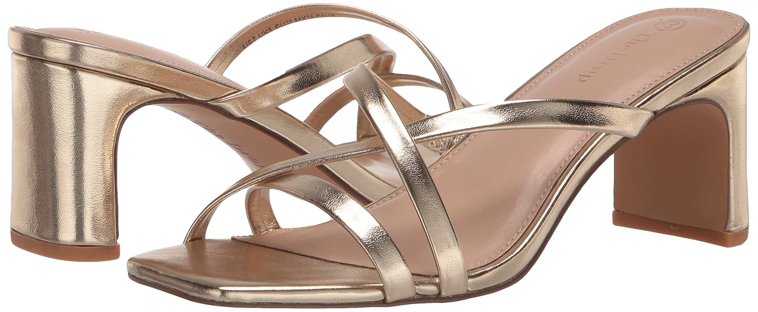 The Drop Women's Amelie Strappy Square-Toe Heeled Sandal