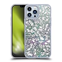 Jade Veins Iridiscent Marble Soft Gel Case Compatible with Apple iPhone 13 Pro Max and Compatible with MagSafe Accessories