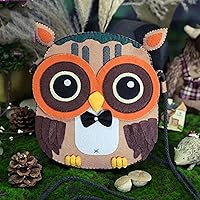 DIY Sewing Polyester Felt Nonwoven Fabric Craft Kit Doll Kits : Make Your Own owl satchel bag