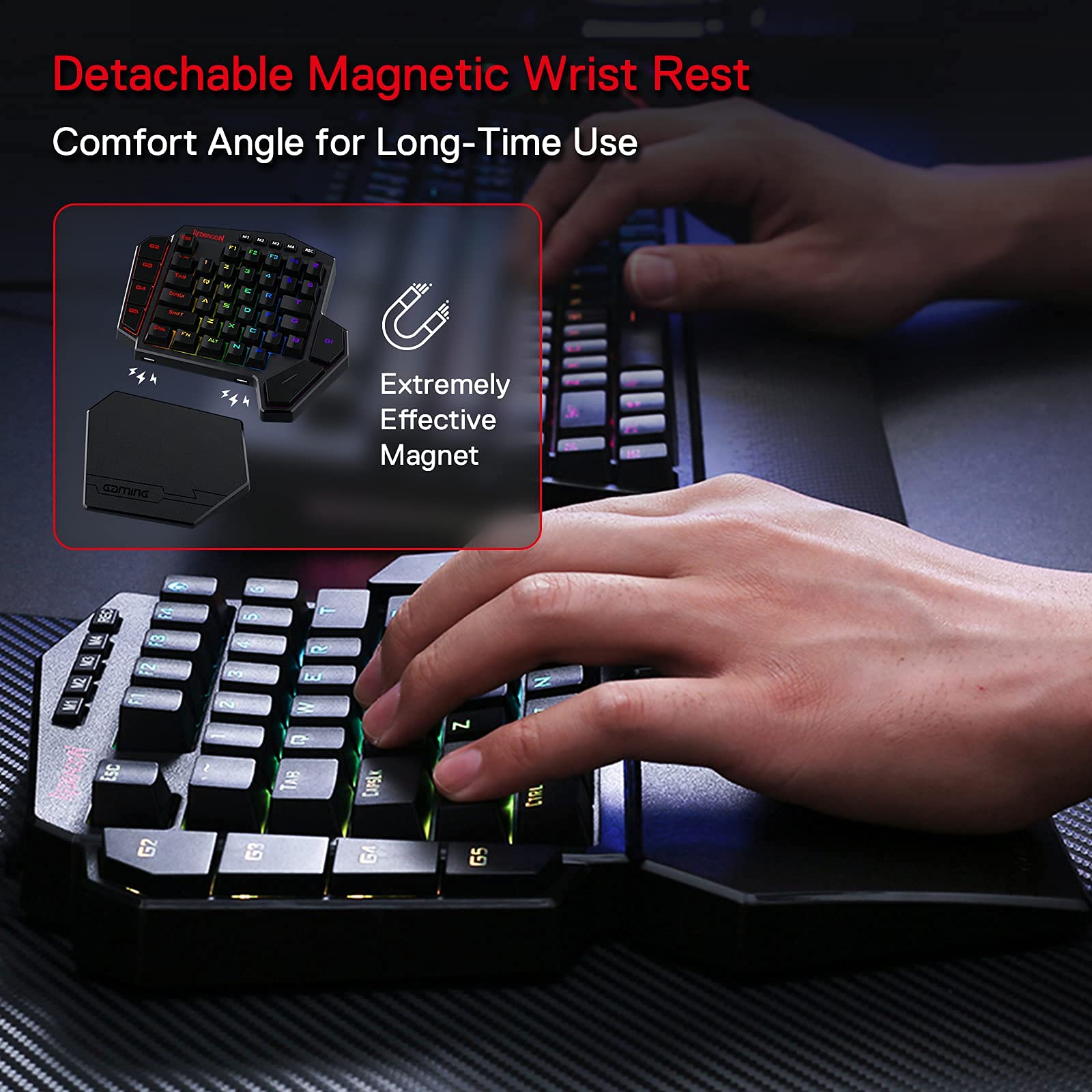 Redragon K585 Wireless Half Keyboard M913 Wireless Mouse Bundle