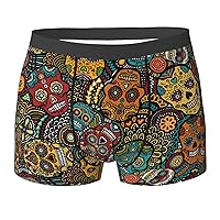 African animals Ultimate Comfort Men's Boxer Briefs â€“ Stretch Cotton Underwear for Daily Wear and Sports