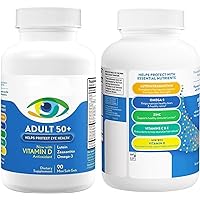 Eye Vitamin & Mineral Supplement, Contains Lutein, Vitamin C, Zeaxanthin, Zinc & Vitamin E, Contains 300 Softgels (2Pack)