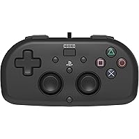 Wired Mini Gamepad for Kids - PlayStation 4 Controller - Officially Licensed (Black) (Renewed)