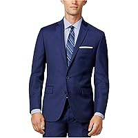 Mens Modern Fit Two Button Blazer Jacket, Blue, 42 Long