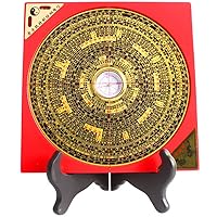 Taoist Supplies Amulet Exorcism Bringing Good Luck Mascot Decoration Pendant 风水罗盘 高精度罗经仪 综合罗盘罗经仪摆件（1Pcs 老字号罗盘（1Pcs 赠罗经透解书籍一本）