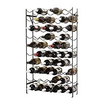 Alexander Wine Rack - 60 Bottle, Sturdy Metal Construction, Wobble-Free, Extra Large Standing and Wall Mount Wine Holder Storage, Measures 39.5