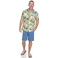 Margaritaville Men's Island Reserve Print Aloha Shirt