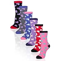 BASICO Womens Fuzzy Socks Warm Slipper Socks for Women Winter Fluffy Socks Cabin Socks Women