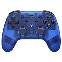 Retro Fighters Defender Next-Gen PS1 - PS2 - PS3 - PS Classic - Switch & PC Compatible Wireless Controller (Blue)