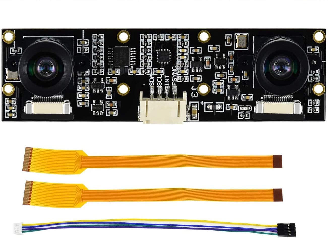 IMX219-83 Stereo Camera 8MP Dual IMX219 Binocular Camera Module Compatible with Jetson Nano Developer Kit B01,Raspberry Pi CM3/CM3+ Expansion Board...