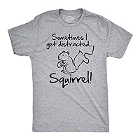 Mens Funny Animal Shirts Crazy Polar Bear Goat Flip Squirrel Hunter and Crow Animal Graphic Tees
