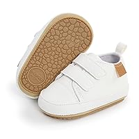 RVROVIC Baby Boys Girls Anti-Slip Sneakers Soft Ankle Boots Toddler First Walkers Newborn Crib Shoes
