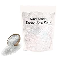Dead Sea Magnesium Flakes Bath Salts 2lb - Superior Alternative to Epsom Salt - Premium Mineral Supplements for Muscle Relief, Aches - Raw and Pure Sourced Natural Salts, Relaxing Bath Foot Soak